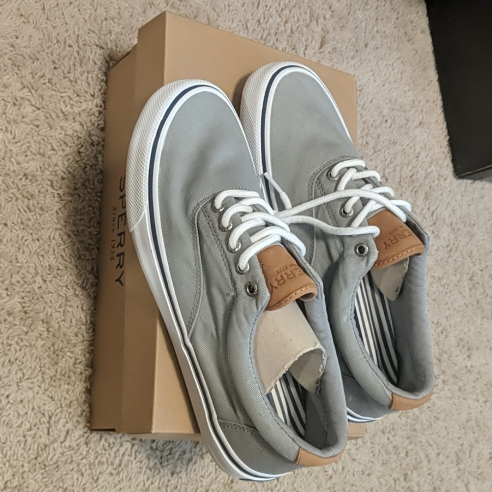 Sperry Top Sider canvas shoes, new in box